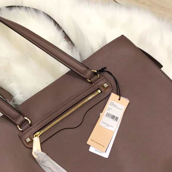 RM Always On Side Zip Regan Tote Mink NWT - Picture 3 of 11